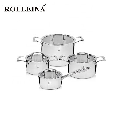 Most Popular Household Tri Ply Stainless Steel Soup Pot Casserole Cookware Set