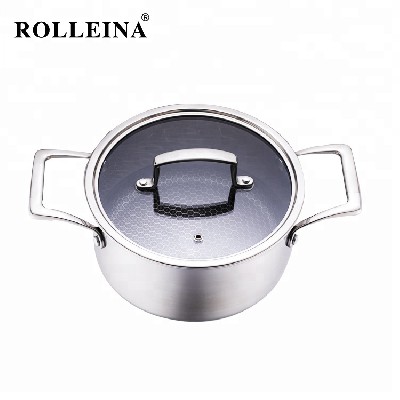 Wholesale Tri-ply Clad Stainless Steel Non Stick Hot Pot/ Casserole