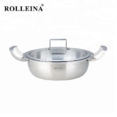 Best Selling Easy To Clean Tri-ply Clad Stainless Steel Cookware Hot Pot