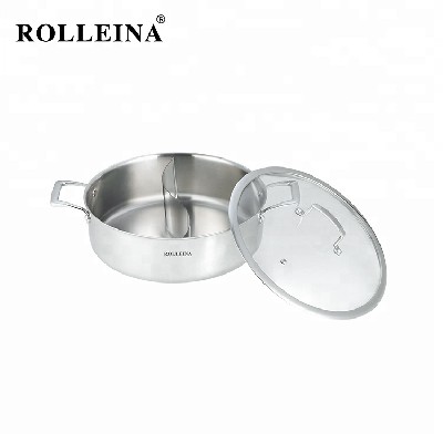 Various Styles Induction Cookware Tri-ply Clad Stainless Steel Chinese Hot Pot