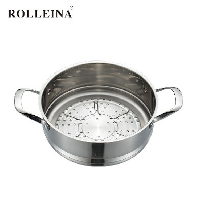 Best price 3 layers tri-ply stainless steel casserole steamer pot sweet corn steamer