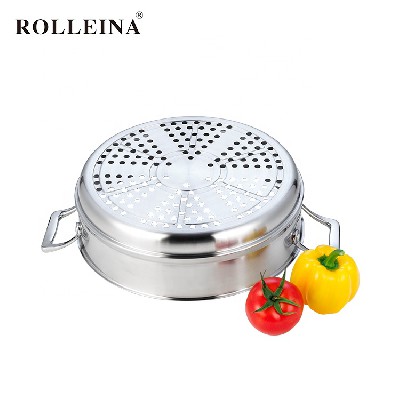Multi-use Tri Ply Stainless Steel 3 Layers Cooking Pot Chinese Steamer