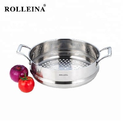 High Quality Tri Ply Stainless Steel Cooking Pot Food Dim Sum Egg Steamer