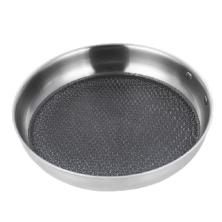 [一件代發]不鏽鋼平底煎鍋 28cm平底煎鍋無油煙不粘鍋煎蛋鍋JR-F2
